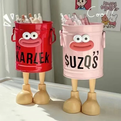 Cartoon Pen & Pencil Holder — Desk Organizer for Office, Home, and Study Storage