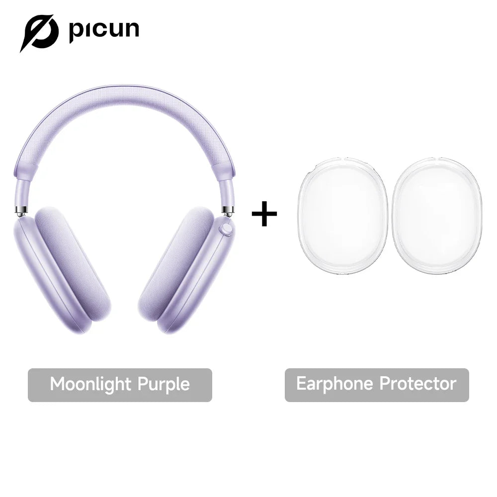 Picun F8 Pro ANC Wireless Headphones - 3D Spatial Audio Bluetooth Headset with HD Mic & Low Latency App Support