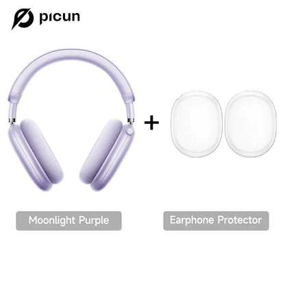 Picun F8 Pro ANC Wireless Headphones - 3D Spatial Audio Bluetooth Headset with HD Mic & Low Latency App Support