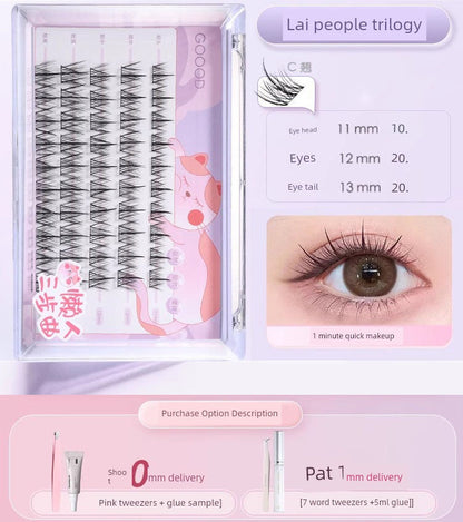 Goood Bean Bag Trilogy – Artificial Nature Fake Eyelashes for Natural Look