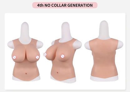 Eyung Silicone Fake Breasts – H Cup Crossdresser & Transgender Bodysuit Breastplate
