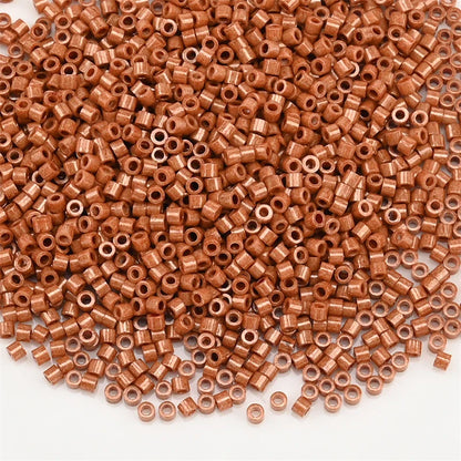 1000Pcs 1.6x1.3mm Japan Glass Seed Beads 11/0 – Cylindrical Loose Beads for DIY Statement Jewelry Making (5g Pack)
