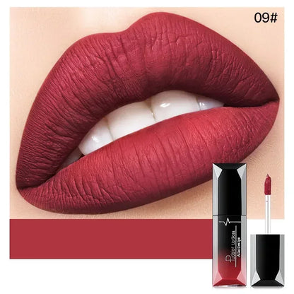 Pudaier Waterproof Matte Lip Gloss – Liquid Lipstick in Nude, Purple, Black Rose Shades