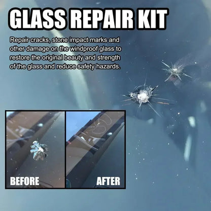 Windshield Repair Kit – DIY Automotive Glass Tool for Chips, Cracks & Star-Shaped Damage