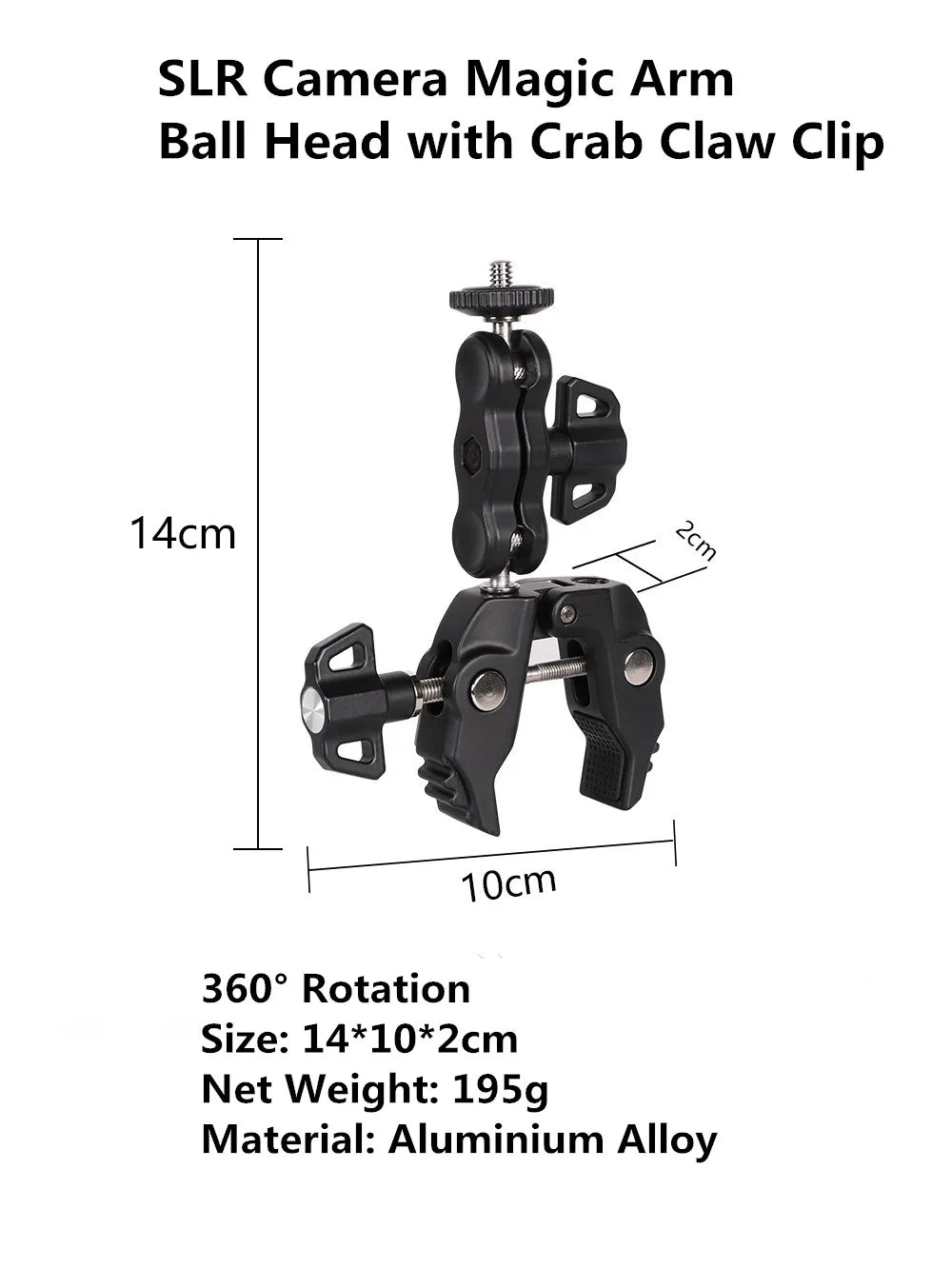 Selfie Stick Monopod Handlebar Mount – Compatible with Insta360 X4/X3/X2, GoPro 8-13 & DJI for Bicycle & Motorcycle
