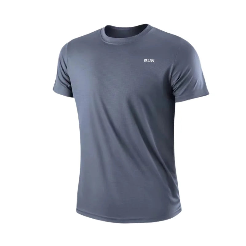 Men's Quick-Dry Sports T-Shirt - Lightweight Moisture-Wicking Short Sleeve Running & Gym Top