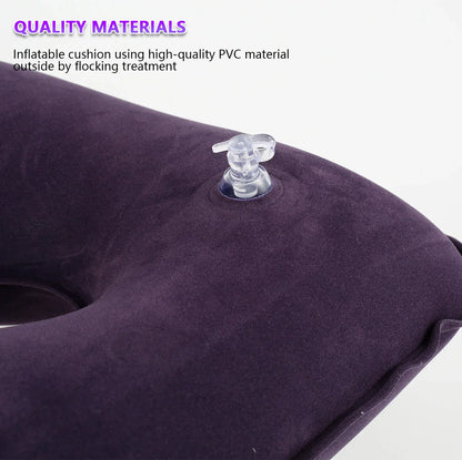 Inflatable Donut Seat Cushion for Hemorrhoids | Adjustable Lightweight Leakproof Massage Pillow