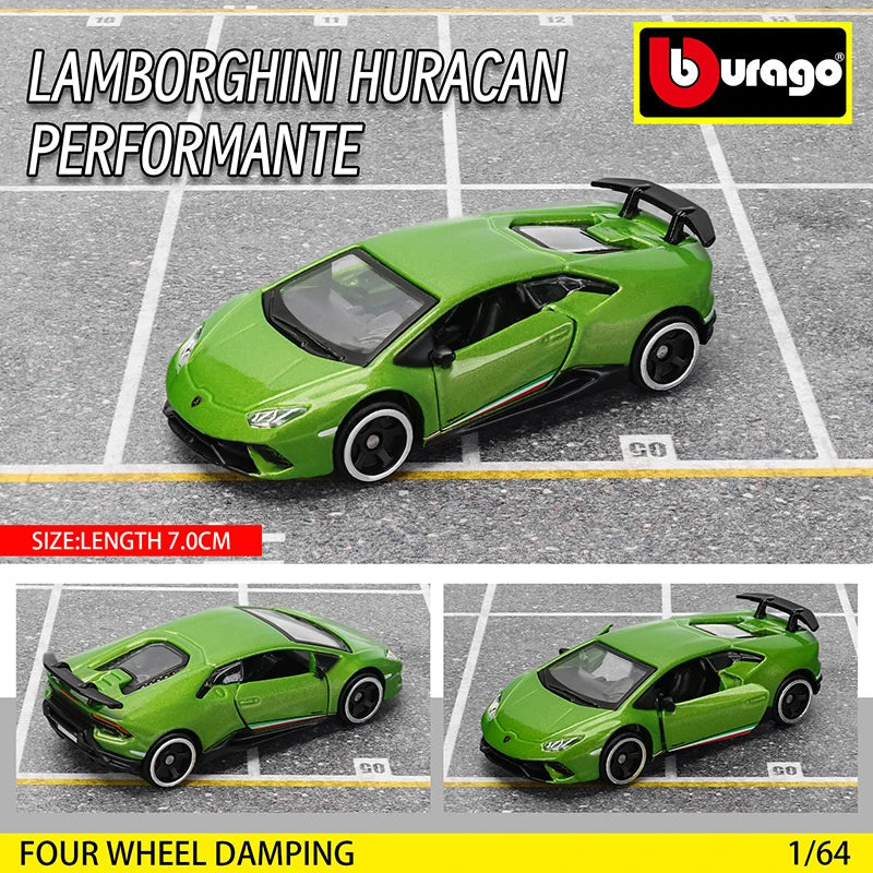 Bburago 1:64 Car Model Collection — Golf GT 2017, Mustang Shelby GT500, Ferrari, Benz & Volkswagen, Kids Xmas Gift Toys for Boys