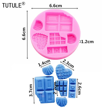 Cartoon Ice Cream & Candy Silicone Mold: DIY Handmade Chocolate Craft for Dessert Decoration - Baking Gadgets