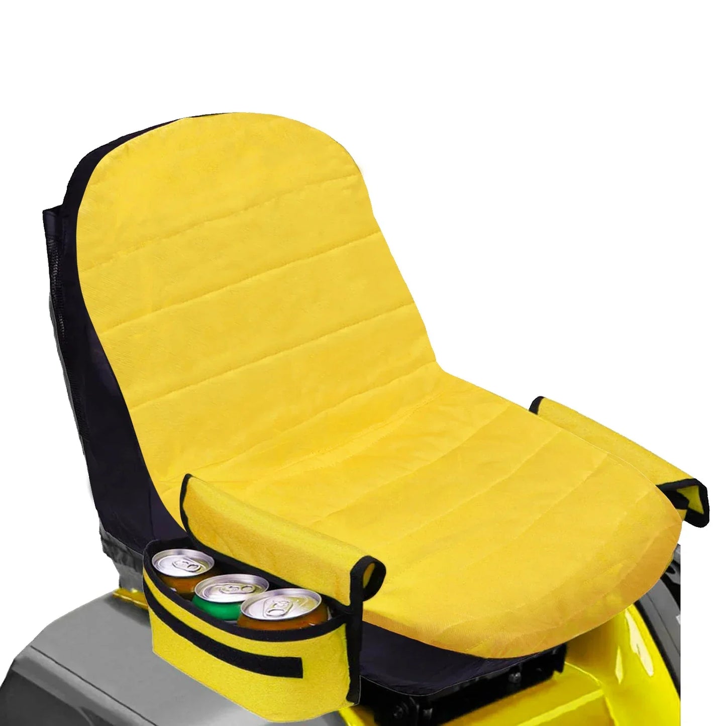 Universal Waterproof Lawn Tractor Seat Cover with Storage Pockets – Heavy Duty Fit for John Deere, Kubota & Cub Cadet Tractors