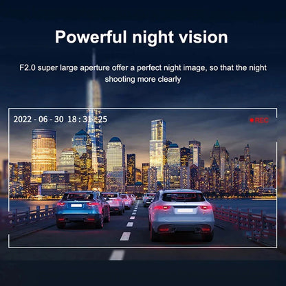1080P WiFi Dual Camera Dash Cam — Front & Inside Car DVR with IR Night Vision, Loop Recording & Wide-Angle Lens