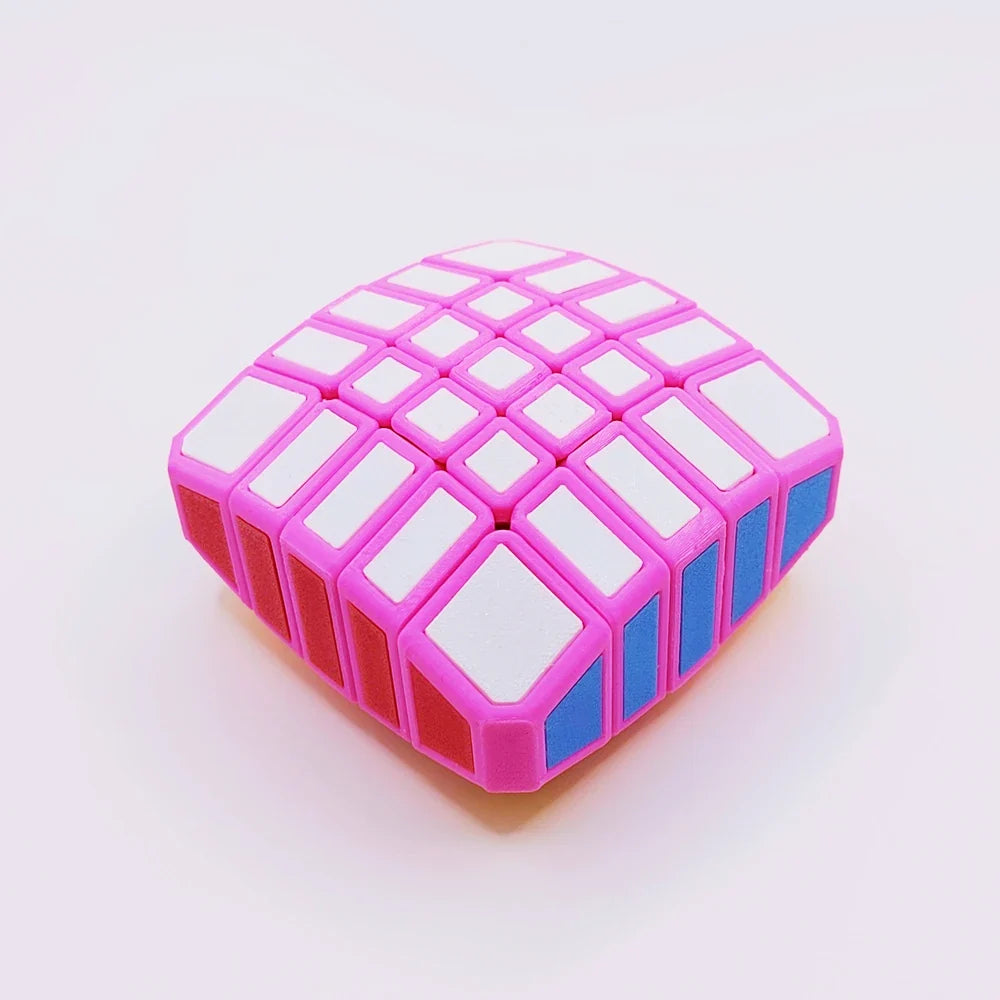 Zcube Zepuzzles 1×4×4 Floppy Cube Puzzle - 3D Printed Irregular Twisty Brain Teaser