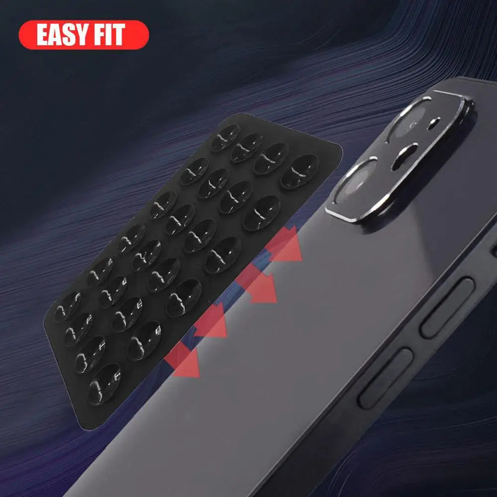 Multifunctional Silicone Suction Cup for Mobile Phones – 24 Square Single-Sided Anti-Slip Holder Mount