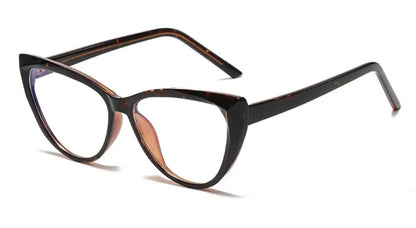 Transparent Cat Eye Reading Glasses - Ultralight TR90 Computer Eyewear with Spring Hinge for Women