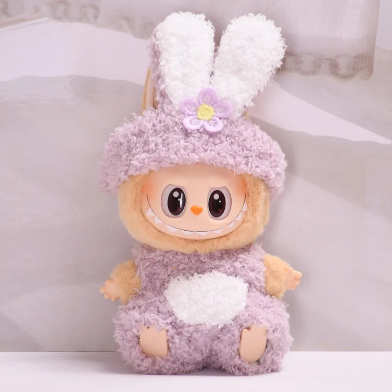 New Hot 2.0 Labubu Doll Outfit — Have A Seat Series Macaron The Monsters Vinyl Doll Clothes & Cap Accessories