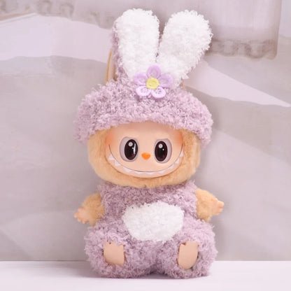 New Hot 2.0 Labubu Doll Outfit — Have A Seat Series Macaron The Monsters Vinyl Doll Clothes & Cap Accessories