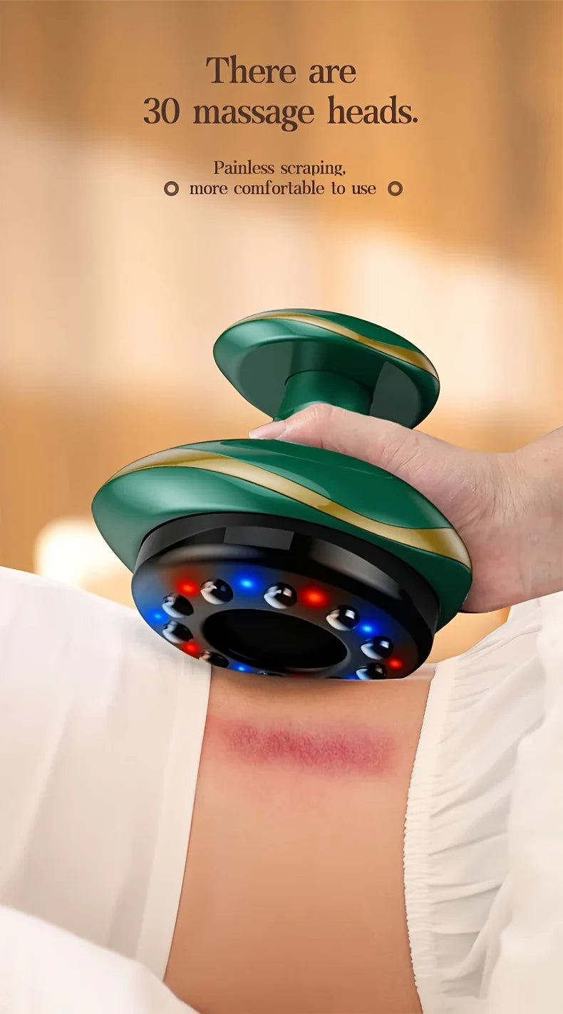 Electric Meridian Massage Brush – Full Body Cupping & Scraping Massager for Abdomen & Back Relief at Home