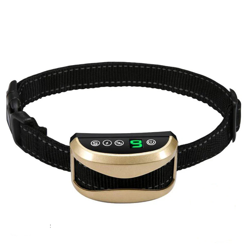 Rechargeable Anti-Bark Dog Training Collar Automatic Bark Control Device for Dog Behavior Training Adjustable No-Bark Collar Waterproof Pet Accessory