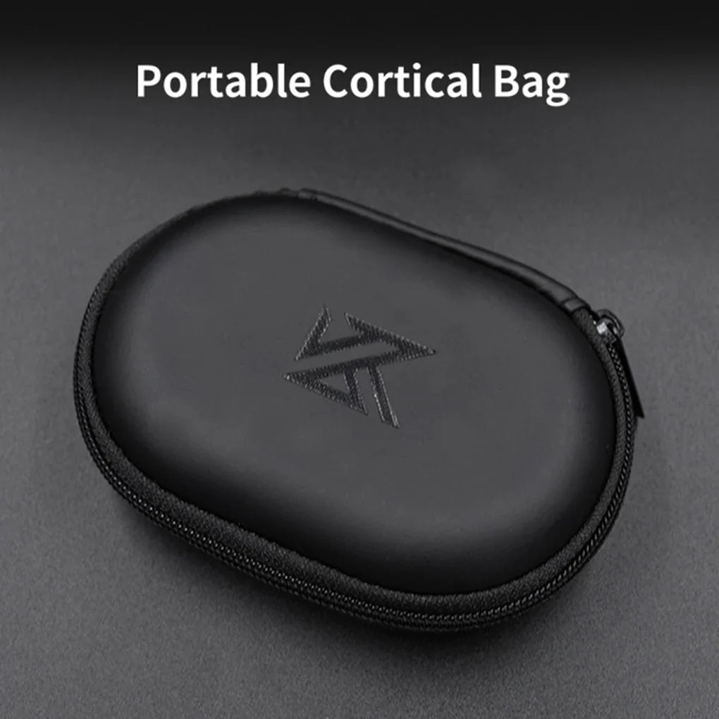 KZ Earphone Case – Portable EVA Zipper Headset Storage Box with Logo, Square Compression Organizer for Headphones