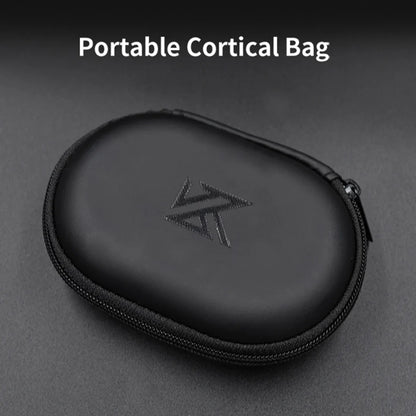 KZ Earphone Case – Portable EVA Zipper Headset Storage Box with Logo, Square Compression Organizer for Headphones