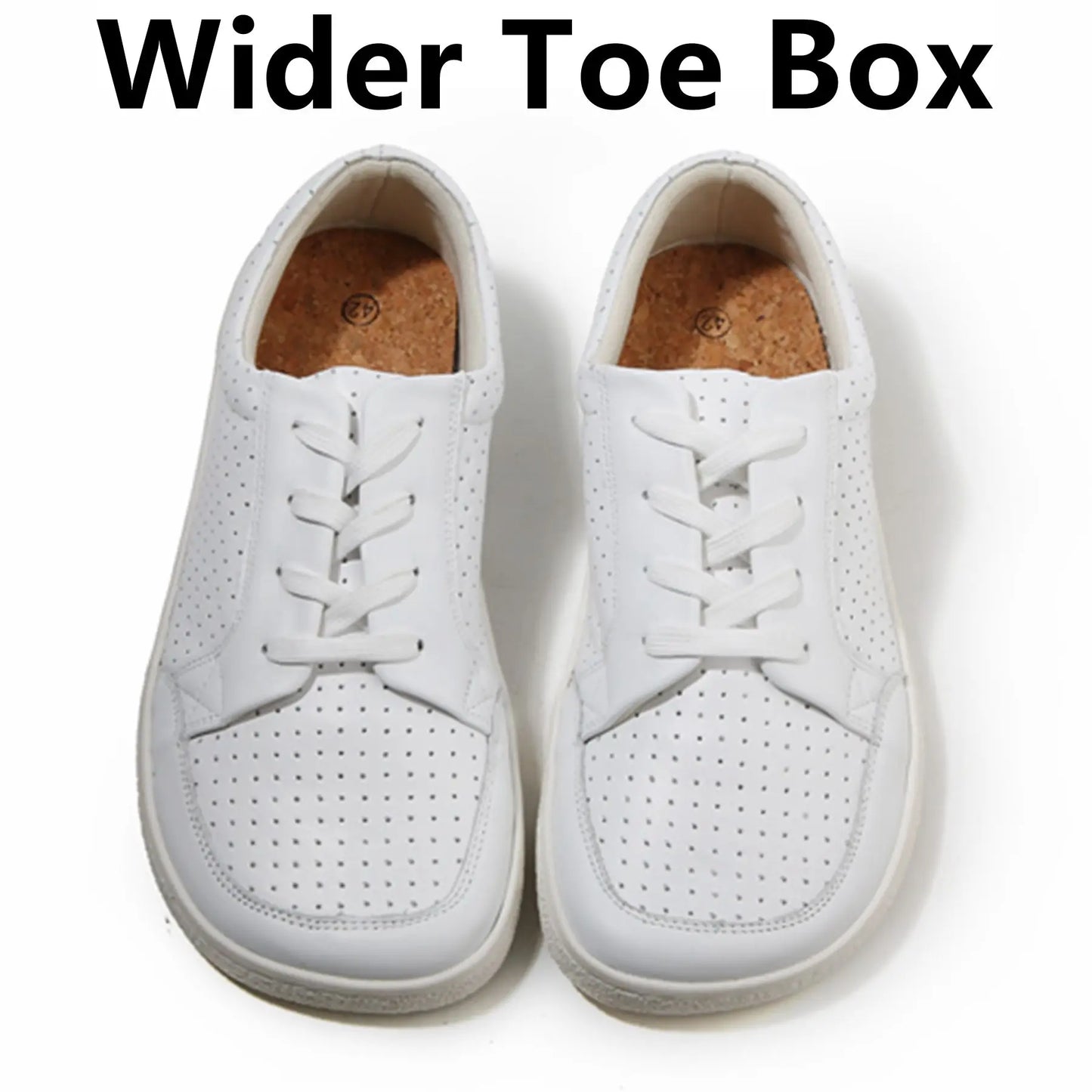TONGLEPAO Barefoot Leather Sneakers — Unisex Lightweight Flat Shoes with Zero Drop Sole & Wide Toe Box