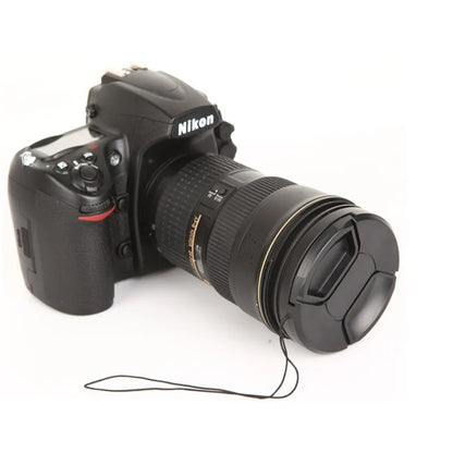 Camera Lens Cap Holder Cover — Fits Canon, Nikon, Sony, Olympus, Fuji, Lumix (37-95mm)