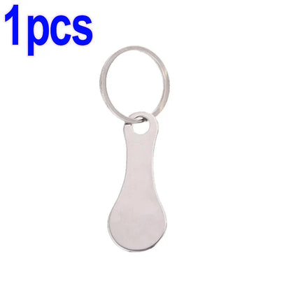Shopping Cart Token Keychain – Portable Stainless Steel Key Ring for Daily Use Accessories