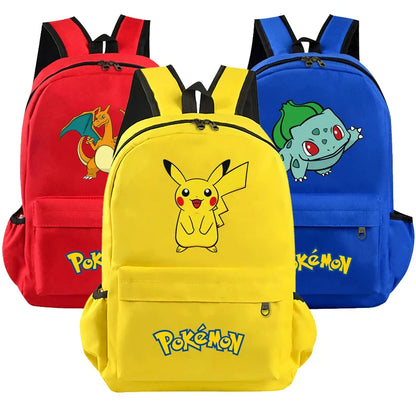 Pokemon Kids Backpack — Pikachu, Charizard, Bulbasaur, Snorlax & Eevee Schoolbag Cartoon Gift