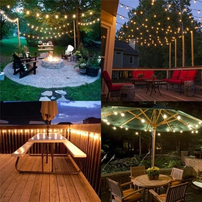 10M LED Ball String Lights – Outdoor Fairy Garland Bulb Lights for Garden, Wedding, Party & Christmas Home Decoration