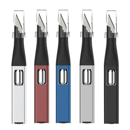 Pen-shaped DIY Aluminum Handle Carving Knife with 10 Replaceable Horseshoe Art Blades