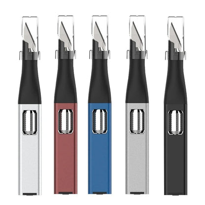 DIY Pen Carving Knife - 5 Interchangeable Horseshoe Art Blades Craft Cutting Tool