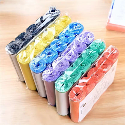 5 Rolls (100PCS) Disposable Trash Bags – Household Kitchen Garbage Bags for Storage & Cleaning