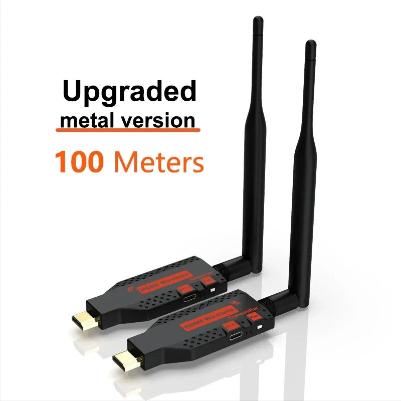 1080P 150m Wireless HDMI Extender – 1 TX to 4 Splitter, Video Transmitter & Receiver for PS4, Camera, Laptop, PC, TV, Monitor & Projector