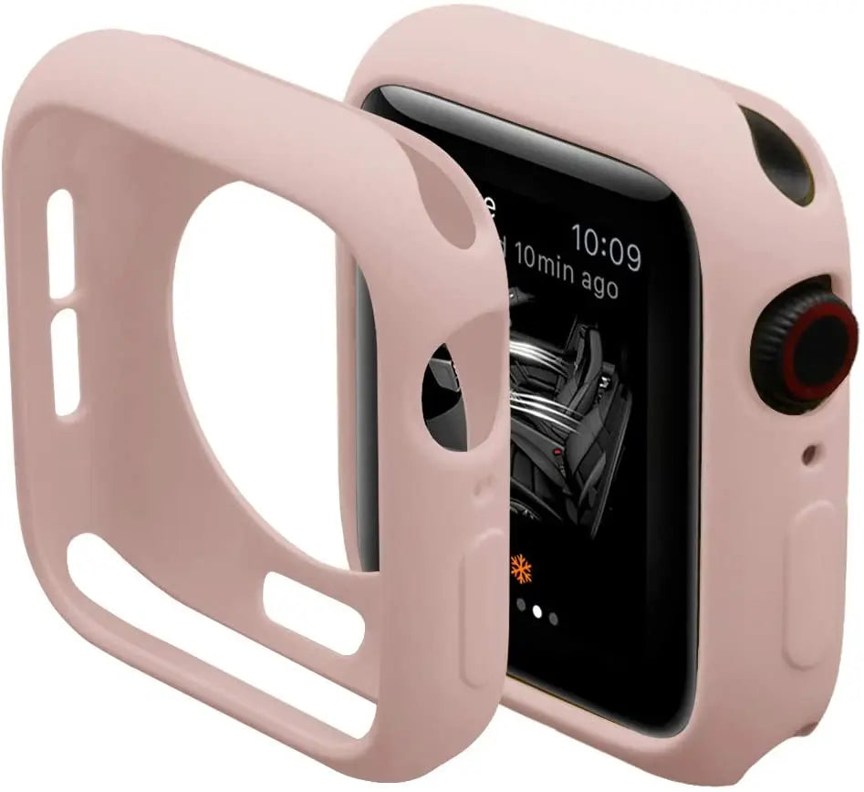 Apple Watch Silicone Case Cover - Soft Bumper Protective Accessory for Ultra 49mm Series 9 8 7 SE 6 5 45mm 41mm 44mm 40mm
