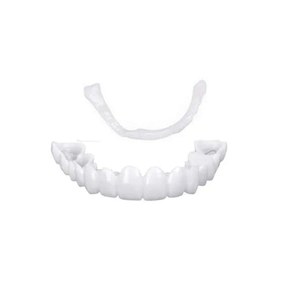 Silicone Denture Set – Temporary Orthodontic Teeth, Fake Teeth for Oral Hygiene, Whitening, and Dental Braces Simulation