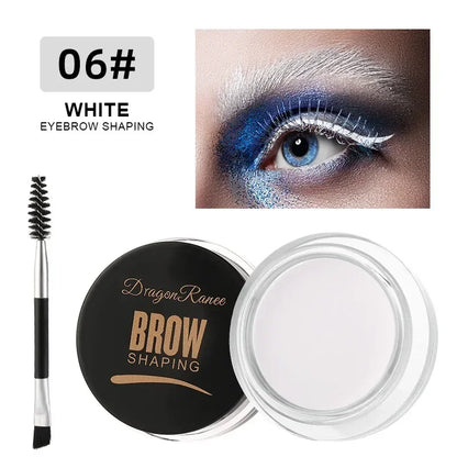 Matte Eyeliner & Eyebrow Cream Gel – Waterproof, Long-Lasting Brow Contouring Cream in Brown & Black for Wild Brows & Concealer