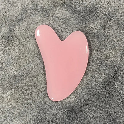 Heart Shape Beeswax Gua Sha Massage Tool – SPA Scraping Face Massager & Acupuncture Guasha Board