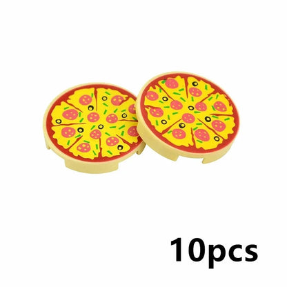DIY Mini Food Building Block Figures – Bread, Fish, Fruit, Chicken, Crab, Hot Dog, Cake, Pizza & Carrot Creative Toy Bricks