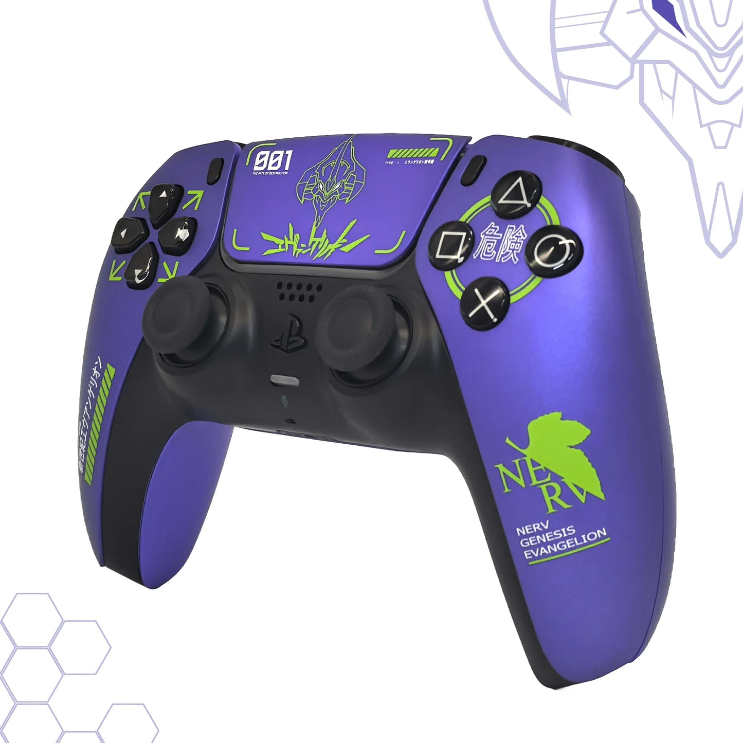 Purple Metallic PS5 Controller Shell Faceplate – DualSense Replacement Cover with Touchpad (BDM-010 to 050)