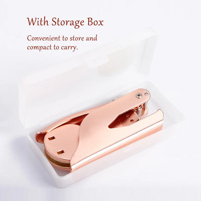 Custom Logo Embossing Stamp Machine – Personalized Emblem Seal for Wedding, Library, Book & Paper Stamps