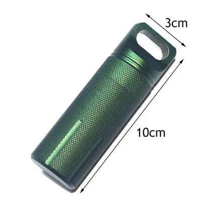 New Aluminum EDC Survival Kit – Waterproof Seal Bottle Capsule, Airtight Pill Case, Outdoor Tools Storage Container