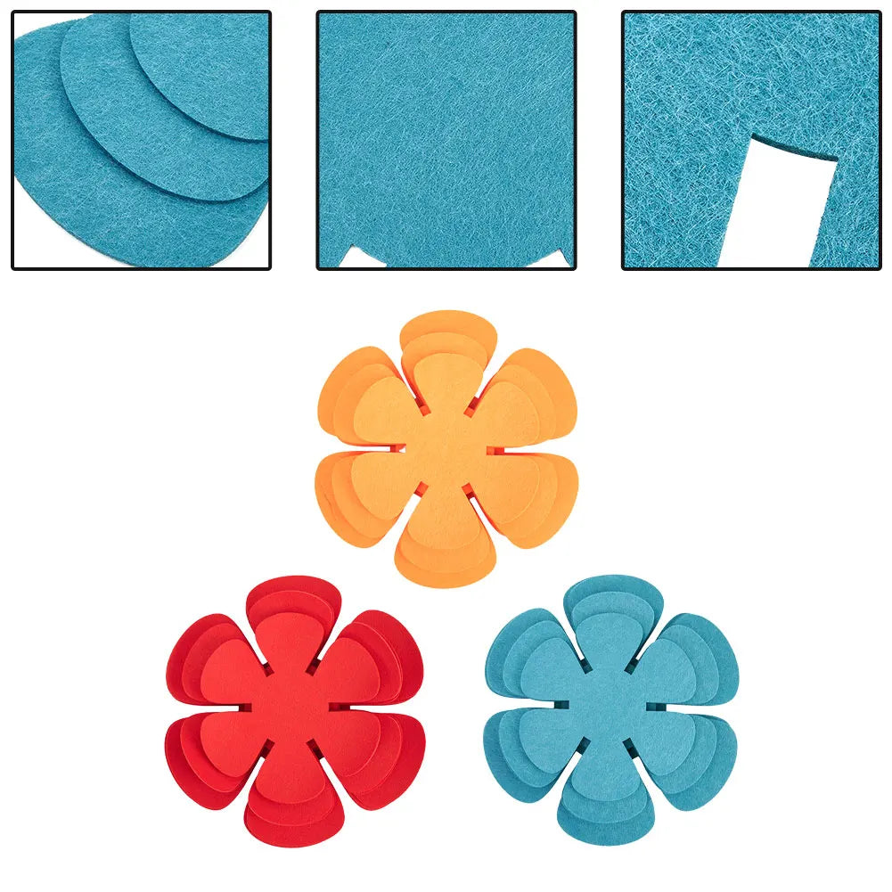 12-Piece Felt Pot and Pan Protectors Set - Anti-Scratch, Non-Stick Divider Pads for Cookware, Heat Insulation Bottom Protectors for Kitchen Tools