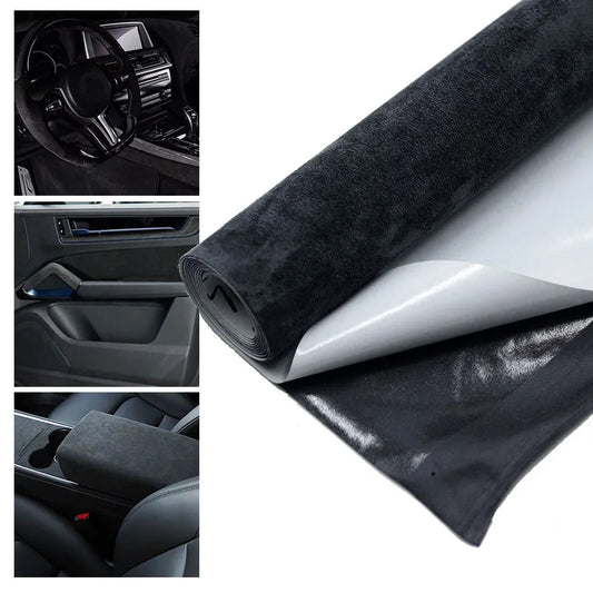 Suede Fabric Self-Adhesive Cloth | 20x30cm & 50x150cm for Car Interior, Door Panels & DIY Projects