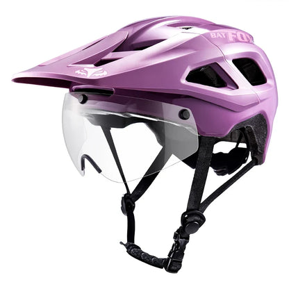 BATFOX Bike Helmet with Magnetic Goggles – MTB Road & Mountain Cycling Safety Helmet for Outdoor Sports, Scooter & Bicycle Protection Gear