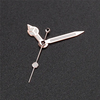 High-Quality Watch Hands – Polished Silver 12.5×12×8mm, C3 & BGW9 Green/Blue Luminous for NH35, NH36, NH34 Movements