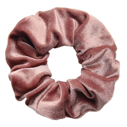 Vintage Velvet Hair Scrunchies for Women & Girls – Solid Color Ponytail Holder Elastic Hair Bands, Soft Fashion Hair Ties Accessories