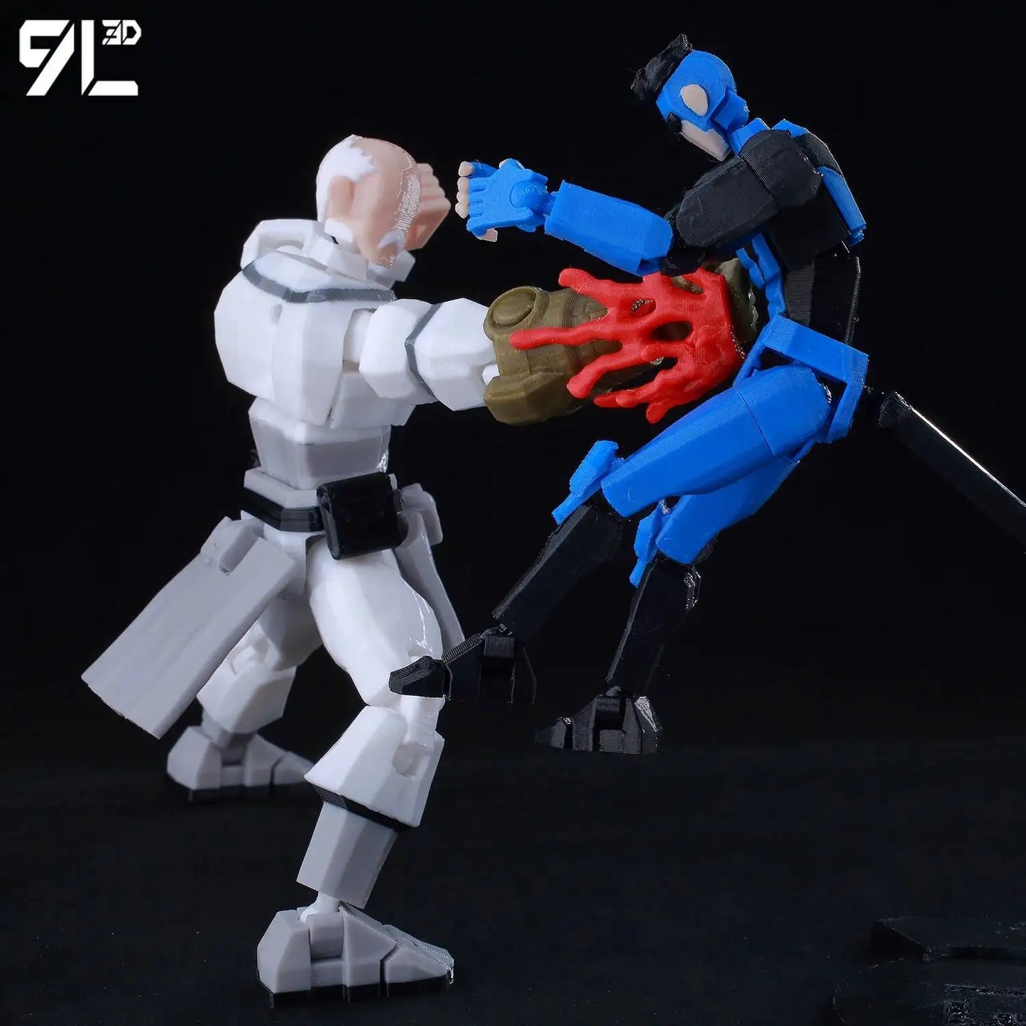 3D Printed Invincible 2.0 Superheroes Action Figures – Multi-Jointed Anime Toy Model Ornaments Gifts