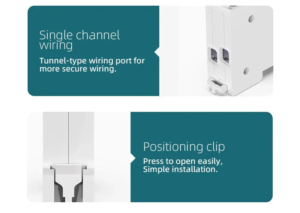 TUYA WiFi/ZigBee Smart Circuit Breaker – MCB with Over Current & Under Voltage Protection, Power Metering, 1-63A Remote Control Switch