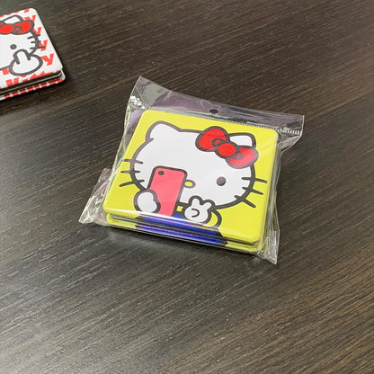 Hello Kitty Portable Small Mirror – Sanrio Folding Double-Sided Makeup Mirror, Cute Gift for Girls