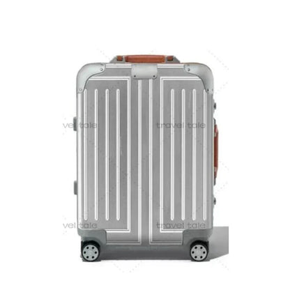 VESOCOVO Aluminum Trolley Suitcase — 20", 26", 30" Large Rolling Luggage Bag with Wheels